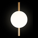 Бра с золотым основанием и белым плафоном в форме шара Bubble варинант исполнения - 5 | Loft Concept в Екатеринбурге