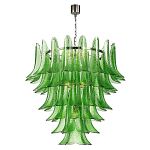 Люстра из семи ярусов зеленого стекла Independence варинант исполнения - 1 | Loft Concept в Екатеринбурге