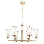 Люстра с 6-ю цилиндрическими стеклянными плафонами Jeanette варинант исполнения - 2 | Loft Concept в Екатеринбурге