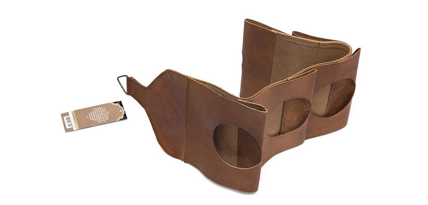 Бутылочница из кожи буйвола - Loft-Concept в Екатеринбурге