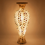 Торшер из перламутра в виде вазы Indonesian Vase варинант исполнения - 2 | Loft Concept в Екатеринбурге