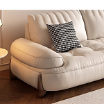 Диван кожаный с каркасом из массива дерева Furniture Medieval варинант исполнения - 3 | Loft Concept в Екатеринбурге