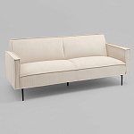 Диван современный вельветовый прямой Worcester Молочный варинант исполнения - 1 | Loft Concept в Екатеринбурге