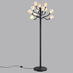 Торшер с плафонами из белых фарфоровых цветов на изогнутых ветвях Floralis варинант исполнения - 4 | Loft Concept в Екатеринбурге