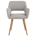 Стул в рогожке серого цвета NEASAN STOOL варинант исполнения - 2 | Loft Concept в Екатеринбурге