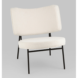 Мини-кресло District Lounge букле белый