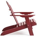 Уличное кресло из массива акации Adirondack Wooden Chair Red варинант исполнения - 4 | Loft Concept в Екатеринбурге