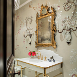 Обои ручная роспись Silk Tree Special Colourway on grey painted Xuan paper варинант исполнения - 2 | Loft Concept в Екатеринбурге