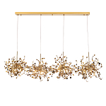 Люстра подвесная из четырех частей с металлическими круглыми элементами Terzani Argent варинант исполнения - 1 | Loft Concept в Екатеринбурге