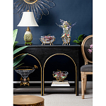 Чаша квадратная из прозрачного стекла с фигурками разноцветных птиц Eden Garden варинант исполнения - 4 | Loft Concept в Екатеринбурге