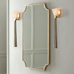 Зеркало в золотой деревянной раме Riviera варинант исполнения - 2 | Loft Concept в Екатеринбурге