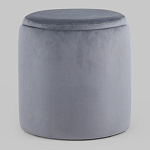 Пуф Alice Poof Grey Серый велюр варинант исполнения - 5 | Loft Concept в Екатеринбурге