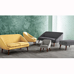 Кресло светло-бирюзовое с принтом Pauley Light Turquoise Armchair варинант исполнения - 7 | Loft Concept в Екатеринбурге