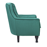 Кресло с мягкой обивкой из велюра на 4-х ножках из массива березы Scarlett Armchair green варинант исполнения - 2 | Loft Concept в Екатеринбурге