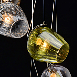 Люстра каскадная с 5-ю разноцветными стеклянными плафонами Kaleido варинант исполнения - 10 | Loft Concept в Екатеринбурге