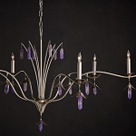 Люстра рожковая с подвесками Feminine Charm варинант исполнения - 3 | Loft Concept в Екатеринбурге