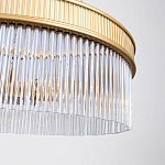 Люстра подвесная круглая со стеклянными трубками Nembus варинант исполнения - 4 | Loft Concept в Екатеринбурге