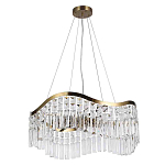 Люстра подвесная волнистой формы с хрустальными подвесками Ludivine Lighting варинант исполнения - 2 | Loft Concept в Екатеринбурге