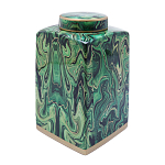 Ваза с малахитовым узором MALACHITE варинант исполнения - 2 | Loft Concept в Екатеринбурге