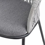 Стул барный с декоративным плетением на спинке и подлокотниках Chair Weave варинант исполнения - 7 | Loft Concept в Екатеринбурге