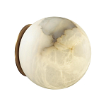 Настенно-потолочный светильник с плафоном в форме шара из алебастра Cryptocrystalline Stone варинант исполнения - 7 | Loft Concept в Екатеринбурге