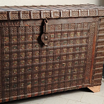 Большой Этнический сундук с металлическим декором  варинант исполнения - 2 | Loft Concept в Екатеринбурге