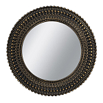 Зеркало круглое с текстурированным дизайном рамы Helios варинант исполнения - 1 | Loft Concept в Екатеринбурге