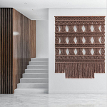 Панно Макраме коричневый цвет  варинант исполнения - 1 | Loft Concept в Екатеринбурге