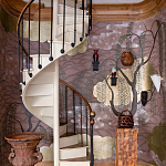 Обои ручная роспись Willow & Waves Original colourway on Edo painted Xuan paper with antiquing варинант исполнения - 3 | Loft Concept в Екатеринбурге