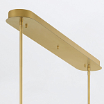 Подвесной светильник линейный золотого цвета с длинной цилиндрической стеклянной трубкой Eurofase варинант исполнения - 8 | Loft Concept в Екатеринбурге