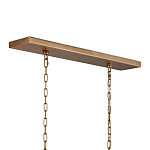 Люстра прямоугольная с каркасом золотого цвета Soft Glow Lamps варинант исполнения - 5 | Loft Concept в Екатеринбурге