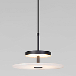 Светодиодный подвесной светильник черный с мраморным рассеивателем варинант исполнения - 2 | Loft Concept в Екатеринбурге