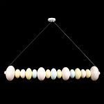 Подвесной светильник светодиодный горизонтальный в виде ожерелья из пастельных сфер Pastel Lunaria Horizon  варинант исполнения - 1 | Loft Concept в Екатеринбурге