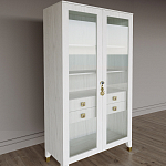 Дизайнерский шкаф витрина Elsa Dreams White с 4-мя ящиками варинант исполнения - 3 | Loft Concept в Екатеринбурге