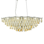 Люстра с подвесками в форме капель на серебристом каркасе Raindrop варинант исполнения - 2 | Loft Concept в Екатеринбурге