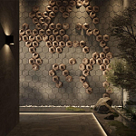 Гипсовая 3D панель с принтографией PM-41 варинант исполнения - 3 | Loft Concept в Екатеринбурге