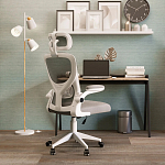 Кресло для компьютерного стола Easement Grey&White варинант исполнения - 10 | Loft Concept в Екатеринбурге