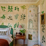 Обои ручная роспись Botanical Studies Linnaeus colourway варинант исполнения - 6 | Loft Concept в Екатеринбурге