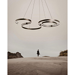 Люстра подвесная светодиодная в виде волнообразной ленты Ribbon Vortex варинант исполнения - 14 | Loft Concept в Екатеринбурге