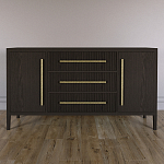 Буфет Primo с тремя ящиками и двумя фасадами Темный орех варинант исполнения - 1 | Loft Concept в Екатеринбурге