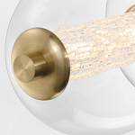 Подвесной светильник линейный с прозрачными стеклянными шарами разного диаметра Eurofase варинант исполнения - 14 | Loft Concept в Екатеринбурге