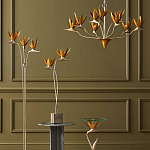 Торшер с 3-мя плафонами в виде цветов Golden Bird of Paradise варинант исполнения - 4 | Loft Concept в Екатеринбурге