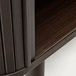 Буфет тёмно-коричневого цвета из ясеневого шпона с 2-мя раздвижными дверями Toinette варинант исполнения - 4 | Loft Concept в Екатеринбурге