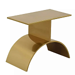 Дизайнерский журнальный стол золотой на полукруглом основании Wecaben варинант исполнения - 1 | Loft Concept в Екатеринбурге