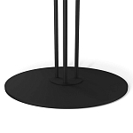 Стол журнальный круглый с бежевой столешницей из стекла Beige Marble варинант исполнения - 4 | Loft Concept в Екатеринбурге