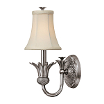 Бра с бежевым тканевым абажуром и декоративной чашей Hinkley варинант исполнения - 5 | Loft Concept в Екатеринбурге