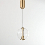 Подвесной светильник с плафоном в форме шара Inner Gleam Orb gold варинант исполнения - 5 | Loft Concept в Екатеринбурге