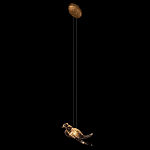 Подвесной светильник с прозрачной стеклянной птичкой Serip Voa варинант исполнения - 5 | Loft Concept в Екатеринбурге