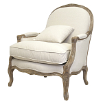 Кресло Ava Classical Armchair beige flax варинант исполнения - 3 | Loft Concept в Екатеринбурге