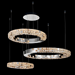 Люстра из 3-х колец с мозаичным хрустальным оформлением Sparks of Crystal варинант исполнения - 3 | Loft Concept в Екатеринбурге